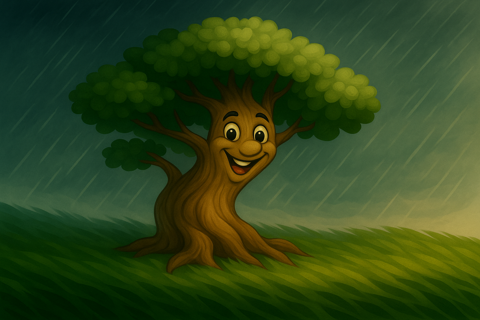 Die Geschichte vom kleinen Baum, der den Sturm überstand